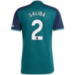 Günstige Fußballtrikots Arsenal Saliba 2 3rd trikot 2023-24 Kurzarm